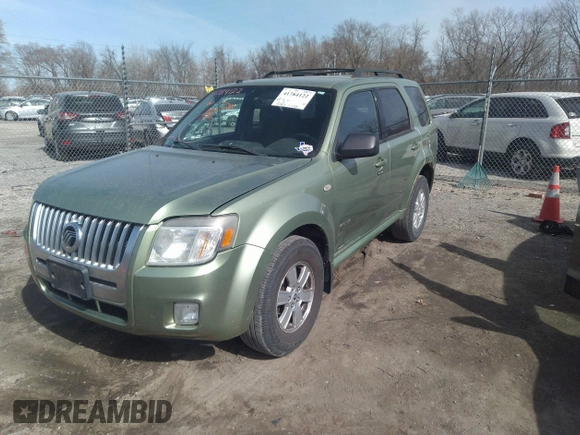 2008 Mercury Mariner с VIN 4M2CU81Z98KJ17423, выставлен на аукционе IAAI как лот 41784122 с пробегом 149 953 миль миль и . История ставок и продаж доступна на DreamBid. Изображение 2.