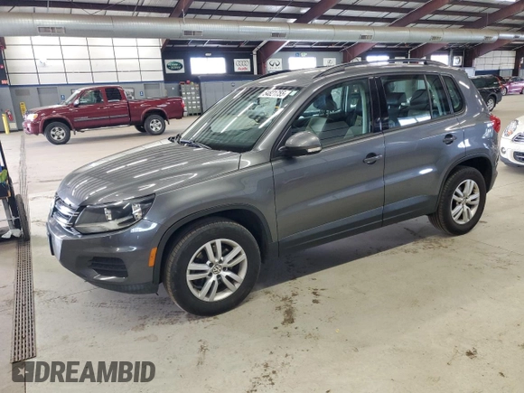 2016 Volkswagen Tiguan R-Line with VIN WVGBV7AX7GW578033, listed as a Copart auction lot 55476705 with 127,317 mi miles and Clean Title. Bid and sale history available at DreamBid. Image 1.