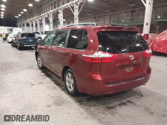 2015 Toyota Sienna LE AAS with VIN 5TDKK3DC2FS609296, listed as a IAAI auction lot 41842166 with 160,342 mi miles. Bid and sale history available at carsss.com. Image 3.
