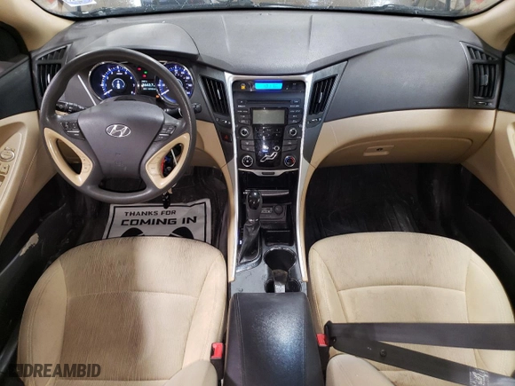 2013 Hyundai Sonata GLS with VIN 5NPEB4AC8DH741943, listed as a Copart auction lot 49227835 with 143,788 mi miles and Salvage Title. Bid and sale history available at carsss.com. Image 8.