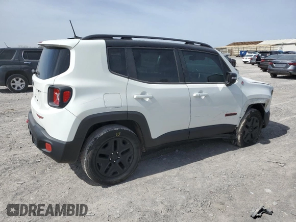 2018 Jeep Renegade Trailhawk with VIN ZACCJBCB6JPG95244, listed as a Copart auction lot 49767165 with 93,526 mi miles and Salvage Title. Bid and sale history available at carsss.com. Image 3.