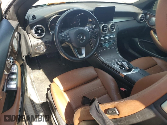 2017 Mercedes-Benz C 300 with VIN WDDWK4JB0HF531676, listed as a Copart auction lot 74892814 with Not Provided miles and Non Repairable. Bid and sale history available at DreamBid. Image 8.
