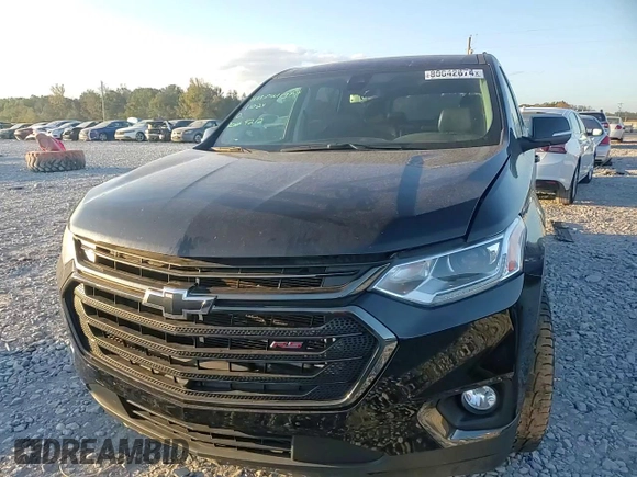 2021 Chevrolet Traverse RS with VIN 1GNERJKW3MJ180696, listed as a Copart auction lot 80042674 with 109,594 mi miles and Salvage Title. Bid and sale history available at carsss.com. Image 12.
