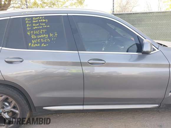 2024 BMW X3 sDrive30i with VIN 5UX43DP08R9U80981, listed as a IAAI auction lot 41801168 with 10,673 mi miles and . Bid and sale history available at DreamBid. Image 13.