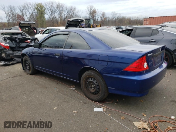 2005 Honda Civic Cpe VP SSRS with VIN 1HGEM22325L064965, listed as a Copart auction lot 78251404 with 172,584 mi miles and Salvage Title. Bid and sale history available at carsss.com. Image 2.