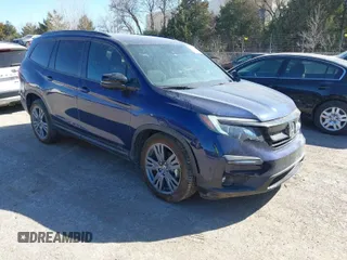 2022 Honda Pilot Sport with VIN 5FNYF6H34NB065851, listed as a IAAI auction lot 41750942 with 41,630 mi miles. Bid and sale history available at carsss.com. Image 1.
