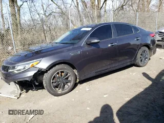 2019 Kia Optima LX with VIN 5XXGT4L31KG279088, listed as a Copart auction lot 50172065 with 100,353 mi miles and Salvage Title. Bid and sale history available at carsss.com. Image 1.