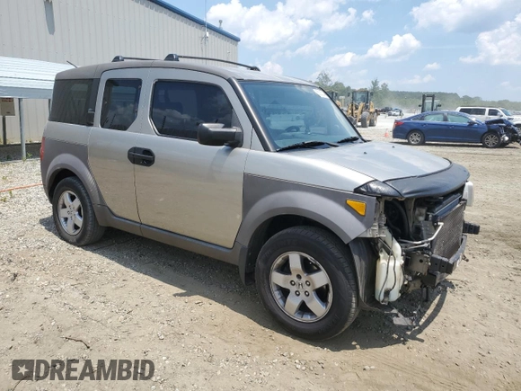 2004 Honda Element EX with VIN 5J6YH28554L012621, listed as a Copart auction lot 58205334 with 207,794 mi miles and Salvage Title. Bid and sale history available at DreamBid. Image 4.