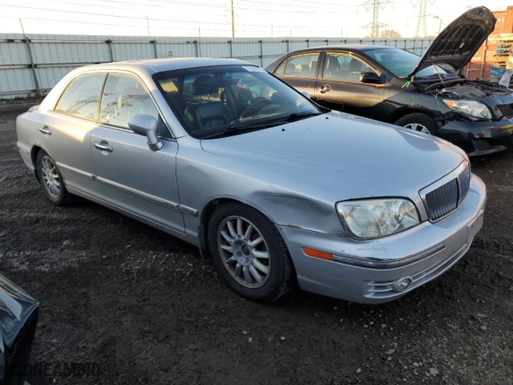 2004 Hyundai XG350 with VIN KMHFU45EX4A352931, listed as a Copart auction lot 78867574 with 120,223 mi miles and Salvage Title. Bid and sale history available at carsss.com. Image 4.