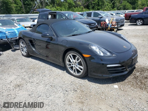 2013 Porsche Boxster with VIN WP0CA2A89DS114504, listed as a Copart auction lot 53711015 with 24,203 mi miles and Salvage Title. Bid and sale history available at carsss.com. Image 4.