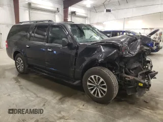 2015 Ford Expedition Max XLT with VIN 1FMJK1JT1FEF03136, listed as a Copart auction lot 55802825 with 141,221 mi miles and Salvage title. Bid and sale history available at DreamBid. Image 4.