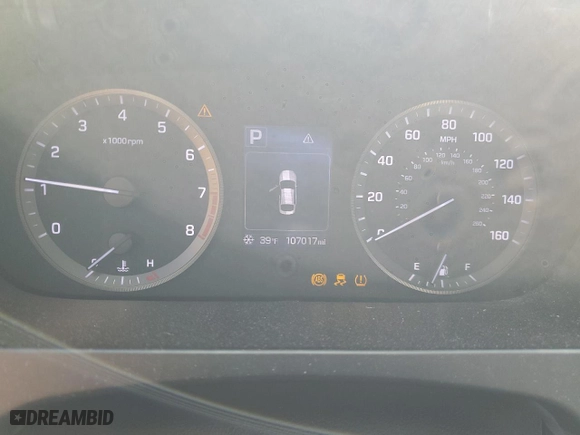 2016 Hyundai Sonata 2.4L Sport with VIN 5NPE34AF5GH304770, listed as a Copart auction lot 46178175 with 107,017 mi miles and Salvage Title. Bid and sale history available at carsss.com. Image 9.
