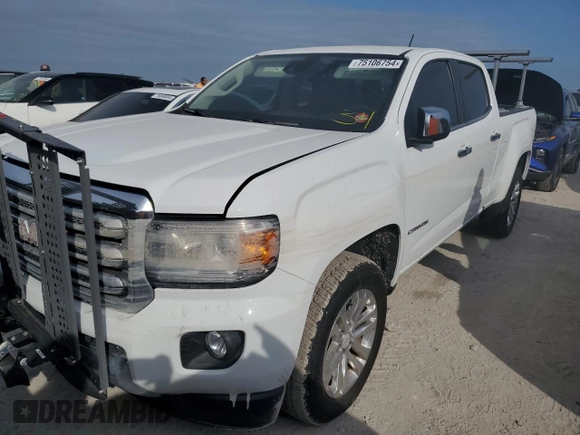 2016 GMC Canyon 2WD SLT with VIN 1GTG5DE35G1392603, listed as a Copart auction lot 75106754 with 0 mi miles and Non Repairable. Bid and sale history available at carsss.com. Image 1.