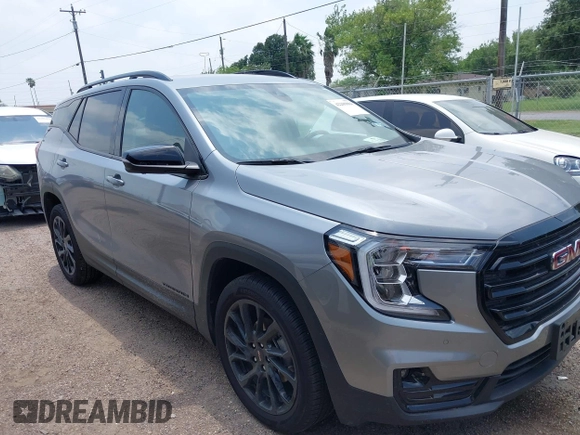 2024 GMC Terrain SLT with VIN 3GKALPEG3RL390641, listed as a IAAI auction lot 42209884 with 8,193 mi miles and . Bid and sale history available at DreamBid. Image 1.