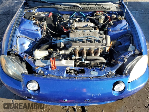 1994 Honda del Sol S with VIN JHMEG1142RS000753, listed as a Copart auction lot 80063034 with 214,736 mi miles and Salvage Title. Bid and sale history available at carsss.com. Image 11.