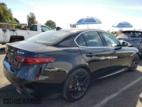 2019 Alfa Romeo Giulia Sport with VIN ZARFAMAN7K7621308, listed as a Copart auction lot 75703084 with 31,090 mi miles and Salvage Title. Bid and sale history available at carsss.com. Image 3.