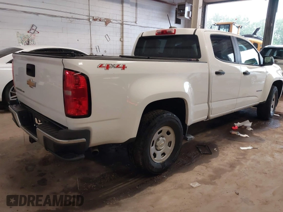 2020 Chevrolet Colorado 4WD Work Truck with VIN 1GCGTBEN8L1156811, listed as a IAAI auction lot 42273222 with 65,617 mi miles and . Bid and sale history available at DreamBid. Image 4.