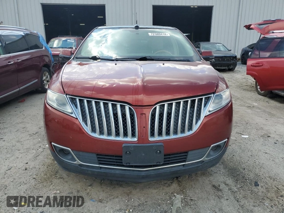 2014 Lincoln MKX with VIN 2LMDJ8JK1EBL15988, listed as a Copart auction lot 72380414 with 193,460 mi miles and Salvage Title. Bid and sale history available at DreamBid. Image 5.