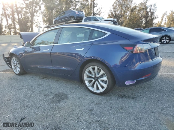 2019 Tesla Model 3 Long Range with VIN 5YJ3E1EB8KF406613, listed as a Copart auction lot 45792945 with 97,665 mi miles and Salvage Title. Bid and sale history available at carsss.com. Image 2.