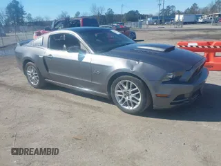 2014 Ford Mustang GT with VIN 1ZVBP8CF1E5206700, listed as a IAAI auction lot 41591289 with 118,769 mi miles and . Bid and sale history available at DreamBid. Image 1.