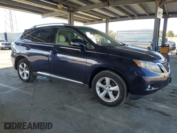 2010 Lexus RX 350 with VIN 2T2BK1BA7AC078065, listed as a Copart auction lot 48967525 with 149,858 mi miles and Salvage title. Bid and sale history available at DreamBid. Image 4.