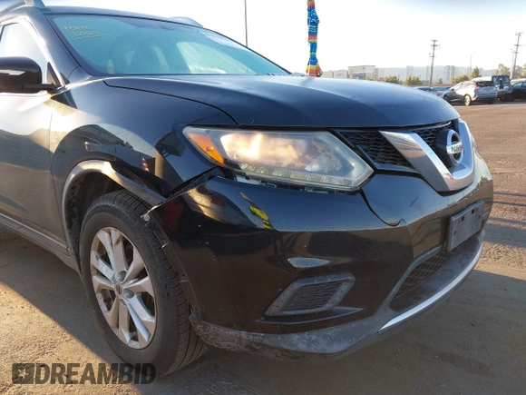 2015 Nissan Rogue SV with VIN KNMAT2MTXFP505183, listed as a IAAI auction lot 41878121 with 127,677 mi miles. Bid and sale history available at carsss.com. Image 6.