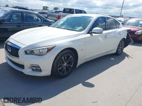 2017 Infiniti Q50 Signature Edition with VIN JN1EV7AP1HM738909, listed as a IAAI auction lot 40269786 with 81,599 mi miles and . Bid and sale history available at DreamBid. Image 2.