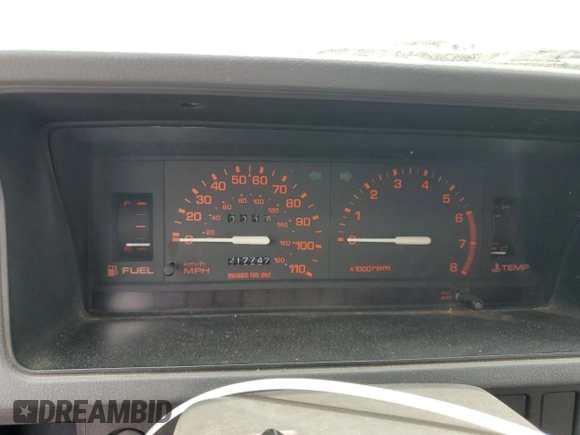 1992 Mazda B-Series Truck with VIN JM2UF3137N0287091, listed as a Copart auction lot 54333985 with 217,747 mi miles and Clean Title. Bid and sale history available at DreamBid. Image 9.