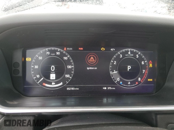 2018 Land Rover Range Rover Sport HSE with VIN SALWR2RV3JA186499, listed as a Copart auction lot 51748675 with 52,183 mi miles and Salvage Title. Bid and sale history available at DreamBid. Image 9.