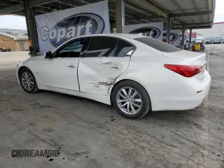 2015 Infiniti Q50 Sport with VIN JN1BV7AP3FM353836, listed as a Copart auction lot 54265965 with 101,602 mi miles and Salvage title. Bid and sale history available at DreamBid. Image 2.