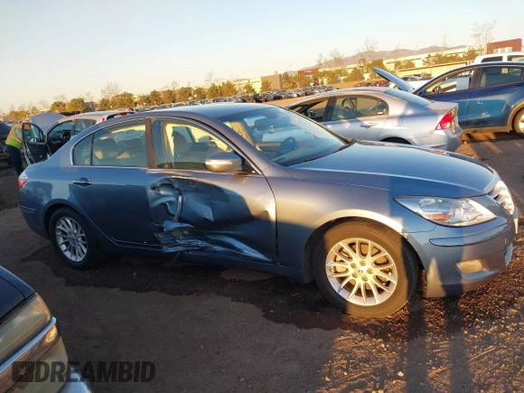 2009 Hyundai Genesis with VIN KMHGC46E19U043618, listed as a IAAI auction lot 41675082 with 108,568 mi miles and . Bid and sale history available at DreamBid. Image 13.