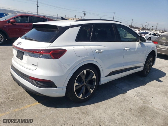 2024 Audi Q4 e-tron Premium Plus with VIN WA1L2BFZ0RP030591, listed as a Copart auction lot 74531174 with 4,987 mi miles and Salvage Title. Bid and sale history available at carsss.com. Image 3.