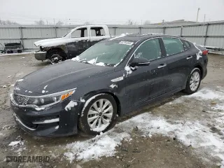2017 Kia Optima EX with VIN 5XXGU4L34HG149747, listed as a Copart auction lot 44791345 with 48,062 mi miles and Salvage Title. Bid and sale history available at carsss.com. Image 1.