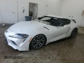 2021 Toyota Supra 2.0 with VIN WZ1DB2C08MW037854, listed as a Copart auction lot 76618284 with Not provided miles and Salvage title. Bid and sale history available at DreamBid. Image 1.