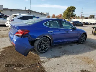 2019 Genesis G70 2.0T Advanced with VIN KMTG64LA5KU036272, listed as a Copart auction lot 77850624 with 0 mi miles and Salvage Title. Bid and sale history available at carsss.com. Image 3.