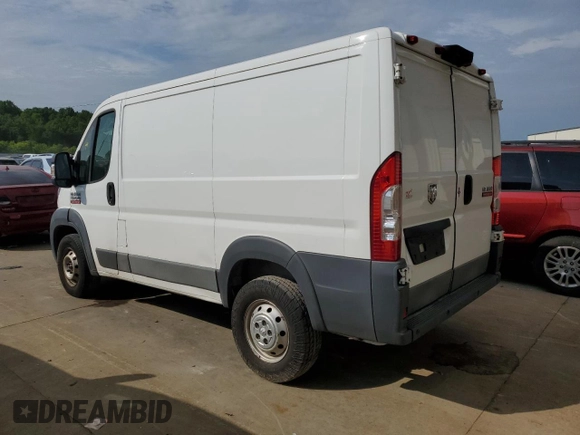 2017 Ram ProMaster Cargo with VIN 3C6TRVNG4HE538958, listed as a Copart auction lot 57314824 with 330,615 mi miles and Clean Title. Bid and sale history available at carsss.com. Image 2.