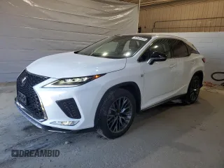 2022 Lexus RX 350 F Sport with VIN 2T2YZMDA4NC315637, listed as a Copart auction lot 53064435 with 20,065 mi miles and Salvage title. Bid and sale history available at DreamBid. Image 1.