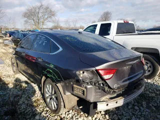 2015 Chrysler 200 C with VIN 1C3CCCCG9FN513908, listed as a Copart auction lot 50049225 with 135,742 mi miles and Salvage Title. Bid and sale history available at carsss.com. Image 2.