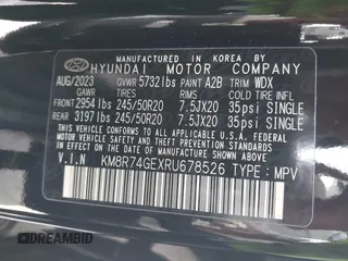 2024 Hyundai Palisade Calligraphy z VIN KM8R74GEXRU678526, wystawiony jako IAAI lot #41958741 z przebiegiem 2 666 mil mil oraz . Historia ofert i sprzedaży dostępna na DreamBid. Obrazek 9.