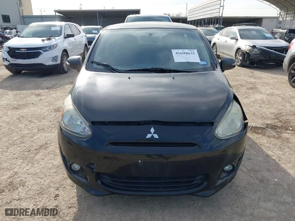 2015 Mitsubishi Mirage ES with VIN ML32A4HJ9FH052900, listed as a IAAI auction lot 41698635 with 100,713 mi miles. Bid and sale history available at carsss.com. Image 12.