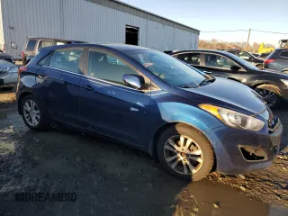 2013 Hyundai Elantra GT with VIN KMHD35LE4DU055087, listed as a Copart auction lot 80123454 with 128,588 mi miles and Salvage Title. Bid and sale history available at carsss.com. Image 4.