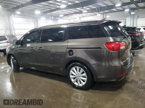 2016 Kia Sedona EX with VIN KNDMC5C13G6121851, listed as a Copart auction lot 46117965 with 165,553 mi miles and Salvage Title. Bid and sale history available at carsss.com. Image 2.