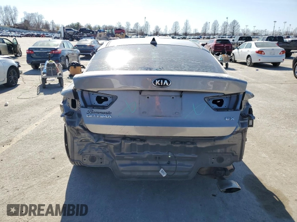 2016 Kia Optima EX with VIN 5XXGU4L38GG043445, listed as a Copart auction lot 47793705 with 128,047 mi miles and Salvage title. Bid and sale history available at DreamBid. Image 6.