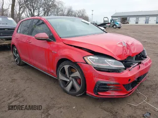2018 Volkswagen Golf GTI S with VIN 3VW547AU7JM295890, listed as a IAAI auction lot 41148669 with 63,370 mi miles. Bid and sale history available at carsss.com. Image 1.