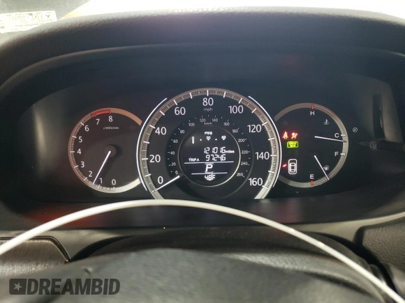 2013 Honda Accord Sdn EX-L with VIN 1HGCR2F84DA272502, listed as a Copart auction lot 51702345 with 121,016 mi miles and Salvage Title. Bid and sale history available at carsss.com. Image 9.