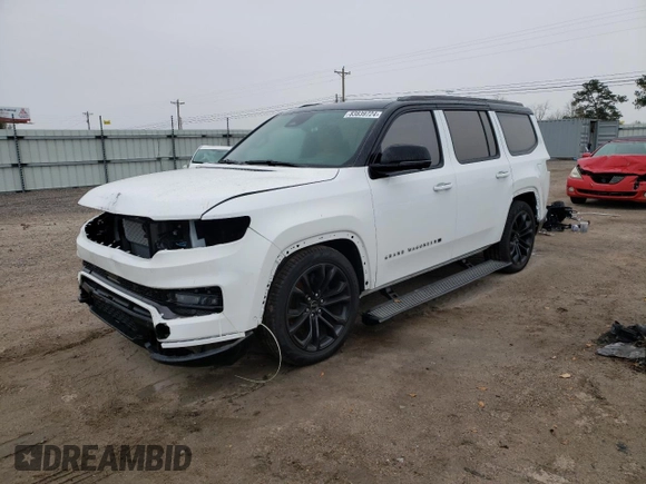 2023 Jeep Grand Wagoneer Series III with VIN 1C4SJVGP5PS570273, listed as a Copart auction lot 83839724 with 4,106 mi miles and Salvage title. Bid and sale history available at DreamBid. Image 1.
