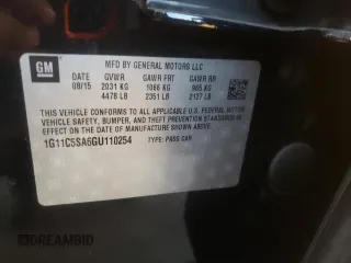 2016 Chevrolet Malibu Limited LT with VIN 1G11C5SA6GU110254, listed as a Copart auction lot 77320444 with 154,161 mi miles and Salvage Title. Bid and sale history available at carsss.com. Image 14.