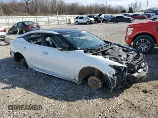 2020 Nissan Maxima Platinum with VIN 1N4AA6FVXLC366547, listed as a Copart auction lot 45569995 with 23,124 mi miles and Salvage Title. Bid and sale history available at DreamBid. Image 4.
