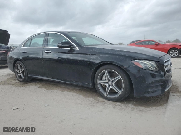 2017 Mercedes-Benz E-Class E 300 Luxury with VIN WDDZF4KB3HA194661, listed as a Copart auction lot 47099215 with 186,169 mi miles and Salvage Title. Bid and sale history available at carsss.com. Image 4.