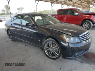 2007 Infiniti M45 Sdn with VIN JNKBY01E27M403913, listed as a Copart auction lot 65448104 with 179,921 mi miles and Salvage Title. Bid and sale history available at carsss.com. Image 4.